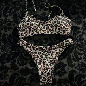 Leopard Print Bathing Suit